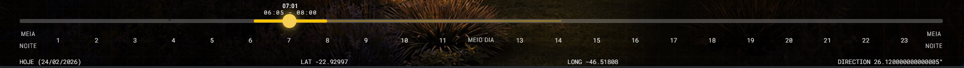 às 07:01 o brise falha em sombrear